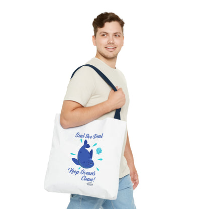 Seal White Tote Bag!